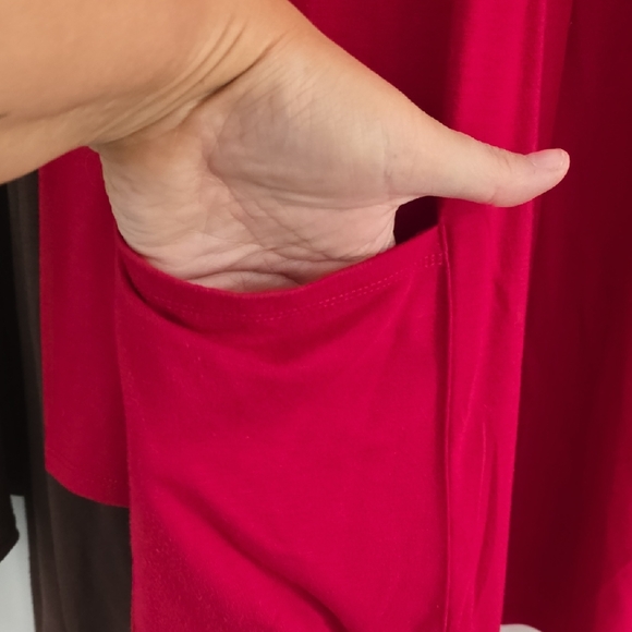 Zenana Outfitters Red and Brown Cardigan Duo - Picture 4 of 4